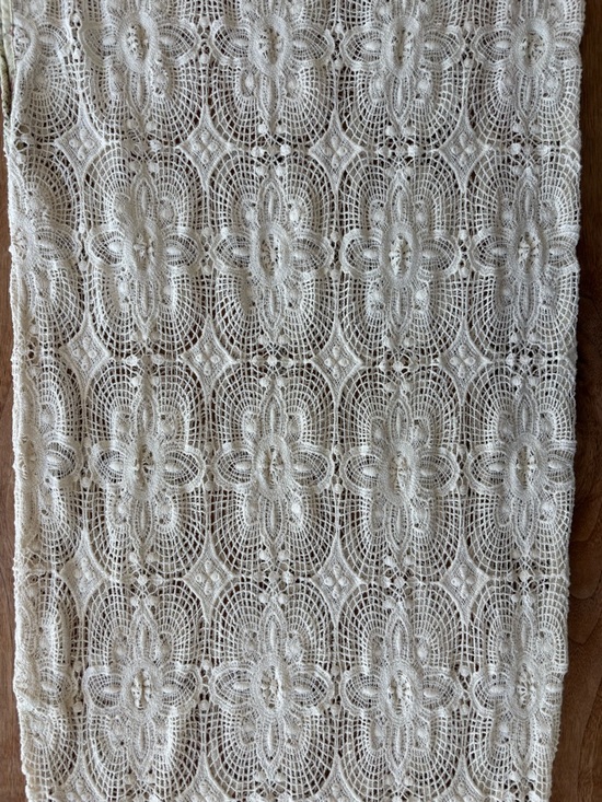 American Vintage Crochet Maxi Slip Dress Women’s Small Cream with Floral trim - Picture 16 of 16